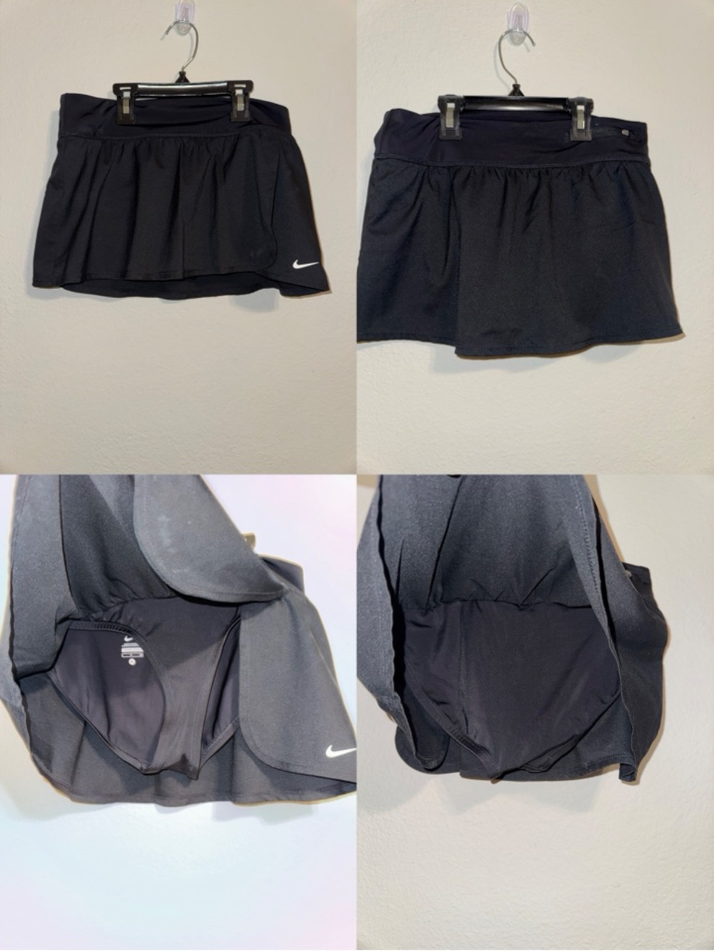 Nike Black Athletic Tennis Skirt with Inner Shorts